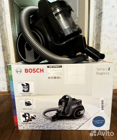Моющий пылесос Bosch serie 2 bagless