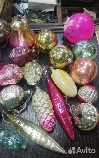 Елочные игрушки, лот 50 шт