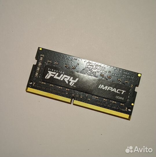 8GB SO-dimm DDR4 3200MHz CL20 Kingston Fury Impact