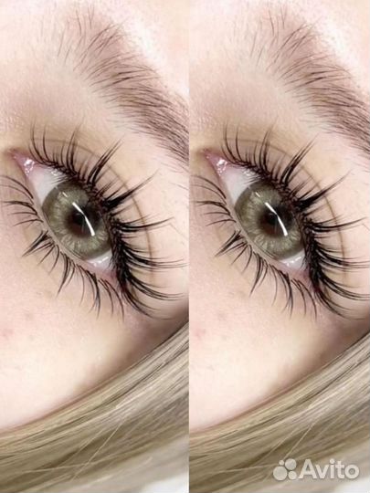 Наращивание ресниц аниме