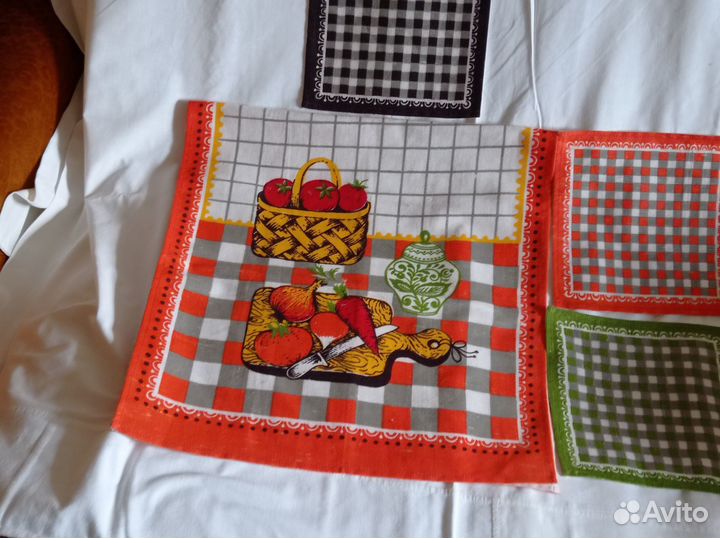 Льняной ком-т для кухни: фартук, полотенце, салф