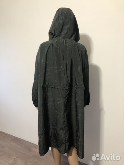 Плащ женский зелёный безразмерный