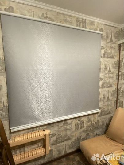 Рулонные шторы в коричневом коробе D6504