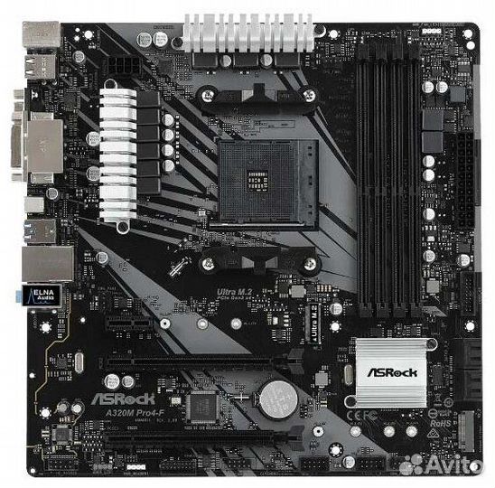 Материнская плата с процессором и памятью