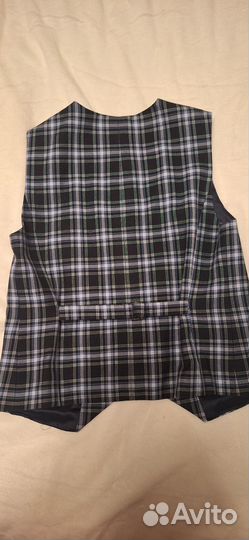 Жилет для мальчика Колледж синий, размер 140