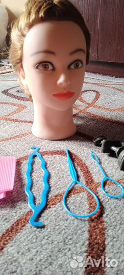 Голова манекен учебный парикмахерский