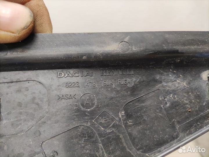 Duster Накладка двери задней правой Renault Duste