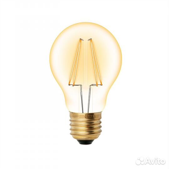 Лампа светодиодная LED-A60-6W-golden-E27