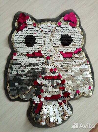 Пришивные аппликации паетки