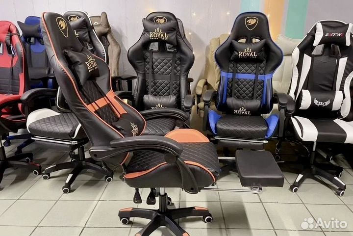 Компьютерное кресло с массажем игровое кресло