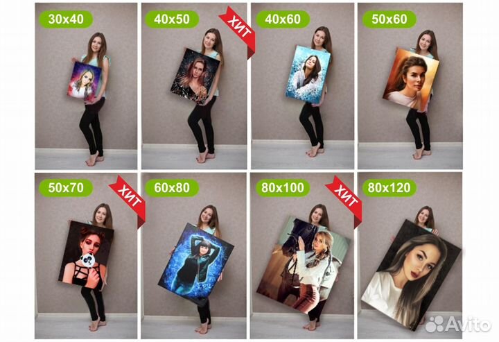 Фото на холсте