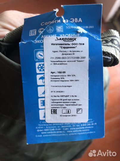 Сапоги бродни