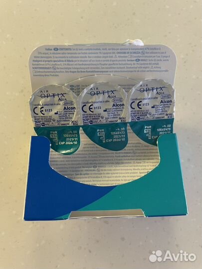 Контактные линзы Alcon air optix aqua