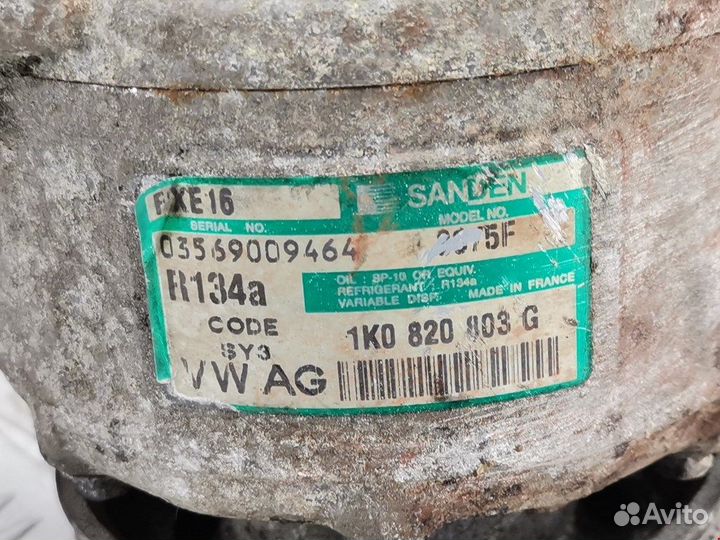 Компрессор кондиционера для Volkswagen Caddy 3