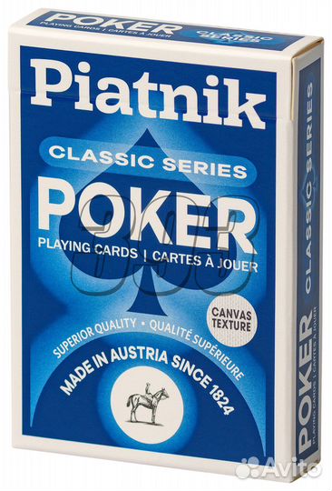 Карты Классическая серия покера (синяя руб (51999)