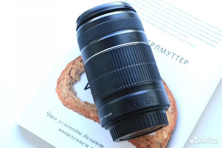 Объектив Canon EF-S 55-250 f5.6 (без автофокуса)