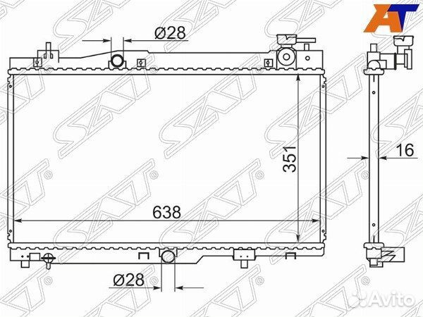 Радиатор cherry QQ6/kimo 06/indis 10