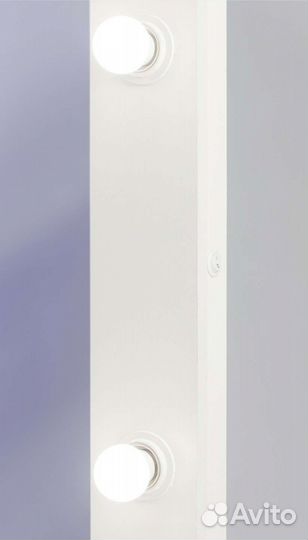 Зеркало 60*160, 13 лампочек, новое(цвет белый)