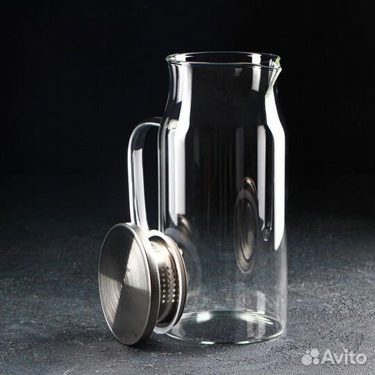 Кувшин стеклянный Magistro «Стиль», 1,2 л, 14,5102