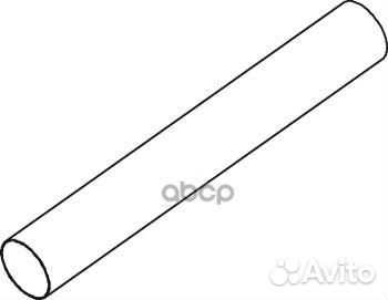 Труба глушителя L 800 Scania 68163 dinex