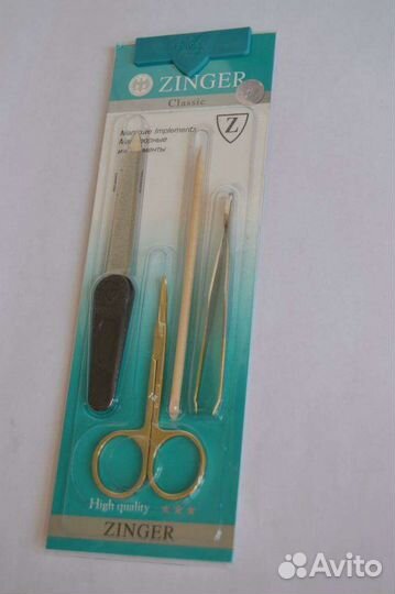 Маникюрный набор zinger 4 предмета