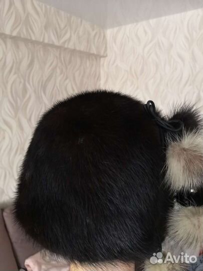 Шапка норковая женская