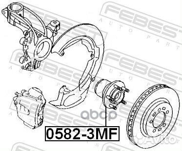Ступица передняя 05823MF Febest