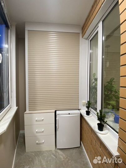 Шкаф с рольставнями на балкон любые размеры