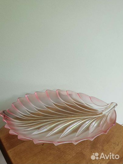 Ваза конфетница чешское стекло