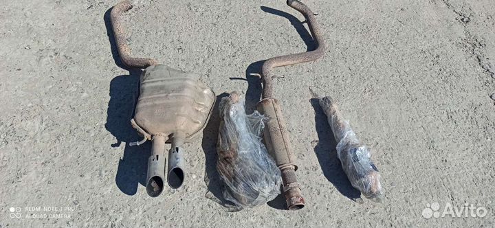 Выхлопная система на skoda Rs