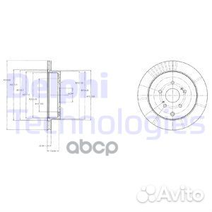 Диск тормозной зад suzuki grand vitara 06- BG43