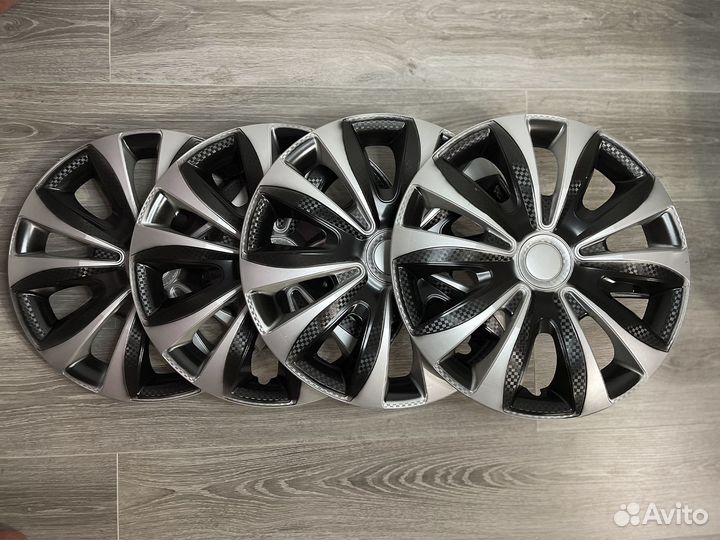 Колпаки на колеса r 16 новые 4штуки