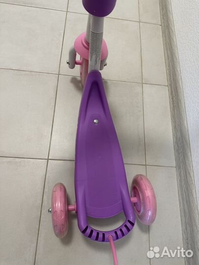 Самокат трехколесный принцессы диснея, Smoby Новый