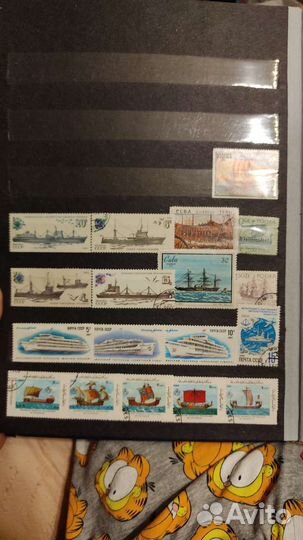 Коллекция марок в альбоме