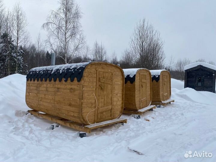 Бани-бочки квадро в наличии