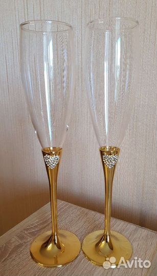 Свадебные бокалы (фужеры) для шампанского