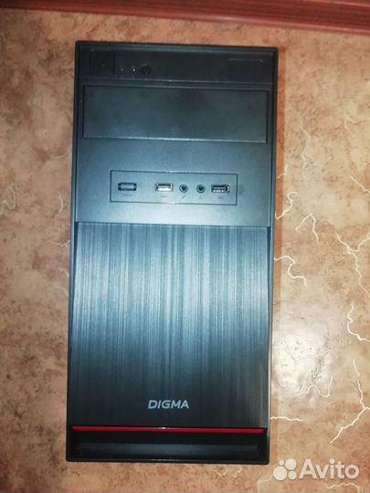 Корпус mATX Digma DC-matx100-U2, Mini-Tower