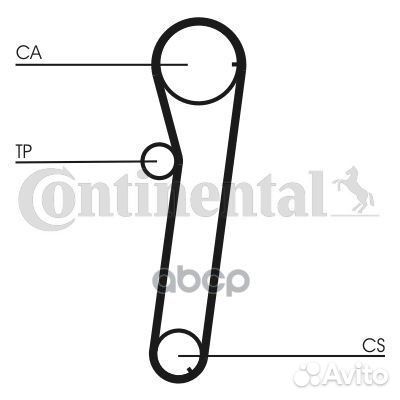 Ремень грм daihatsu 1.3 87- CT739 Continental