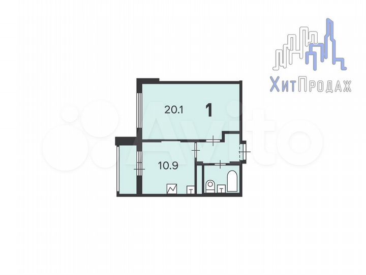 Аукцион: 1-к. квартира, 40,5 м², 7/7 эт.