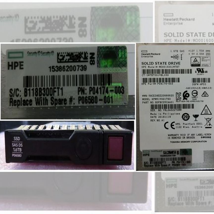 [P04533-B21] Ssd Hpe 1.6tb Sas P06580-001 P04533-B21