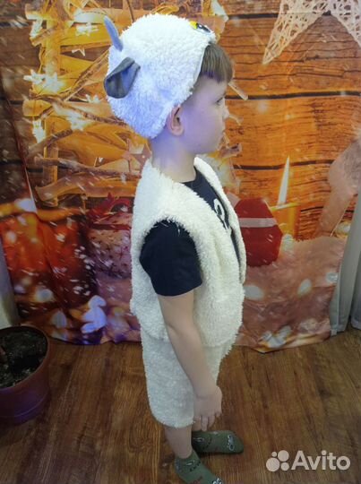 Новогодний костюм для мальчика овечка