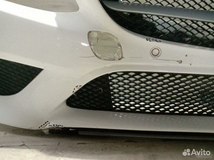 Бампер передний под парктроники Mercedes Benz C