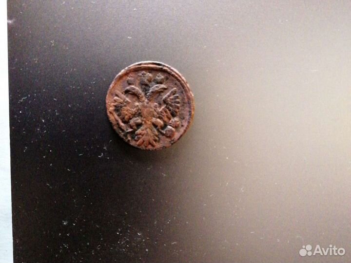 Монета денга 1736г