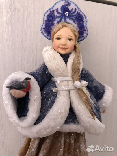 Ватная елочная игрушка