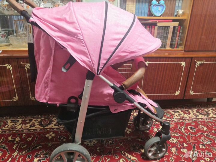 Коляска Nuovita Corso розовая