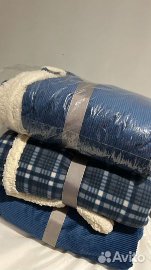 Шерповое покрывало с вельветом 152 x 127 см