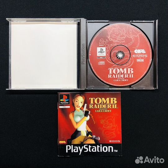 Игра PS1 лицензия Tomb Raider II