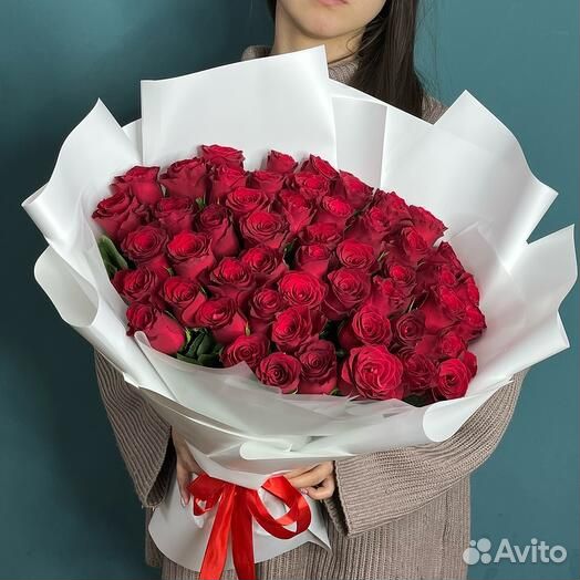 Букет роз 51 101 роза