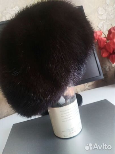 Берет женский норковый 55-56