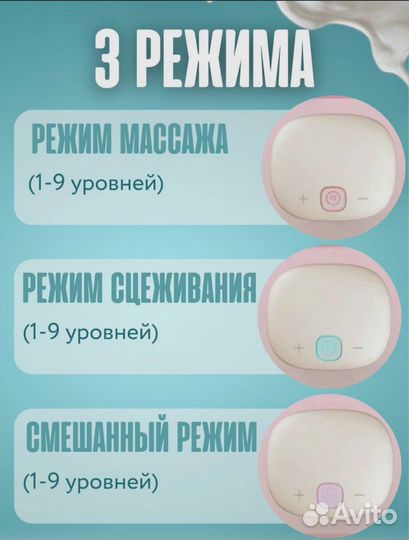 Молокоотсос электрический 2 шт